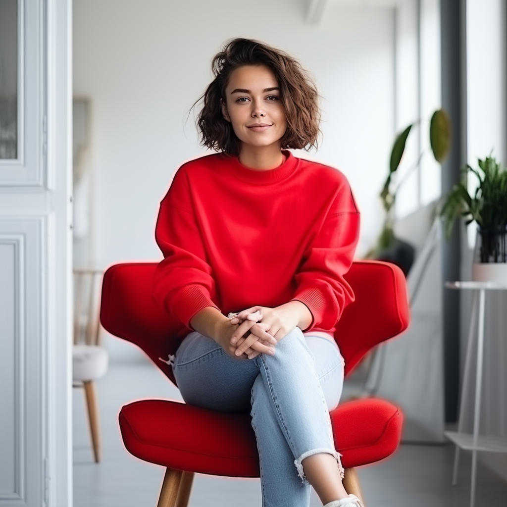 Sparen Bij NIBC Dame In Rood