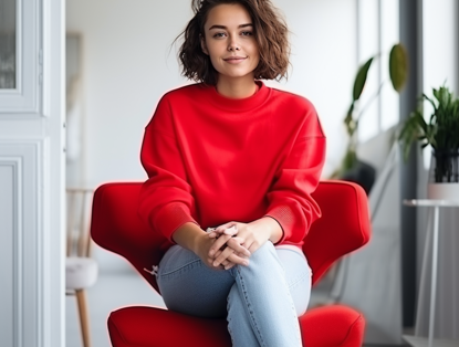 Sparen Bij NIBC Dame In Rood