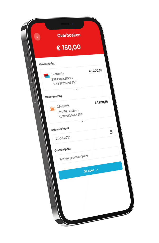 Sparen App spaarrekening en termijndeposito