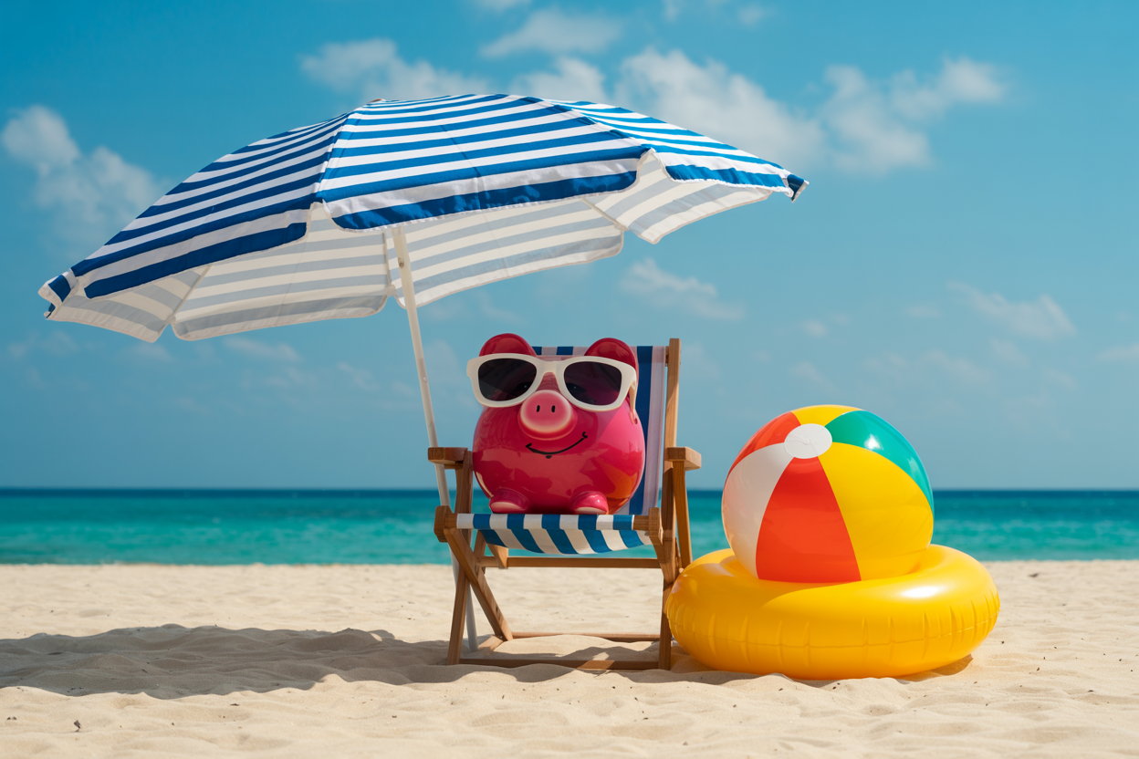 Vakantiegeld Spaarvarken Strand