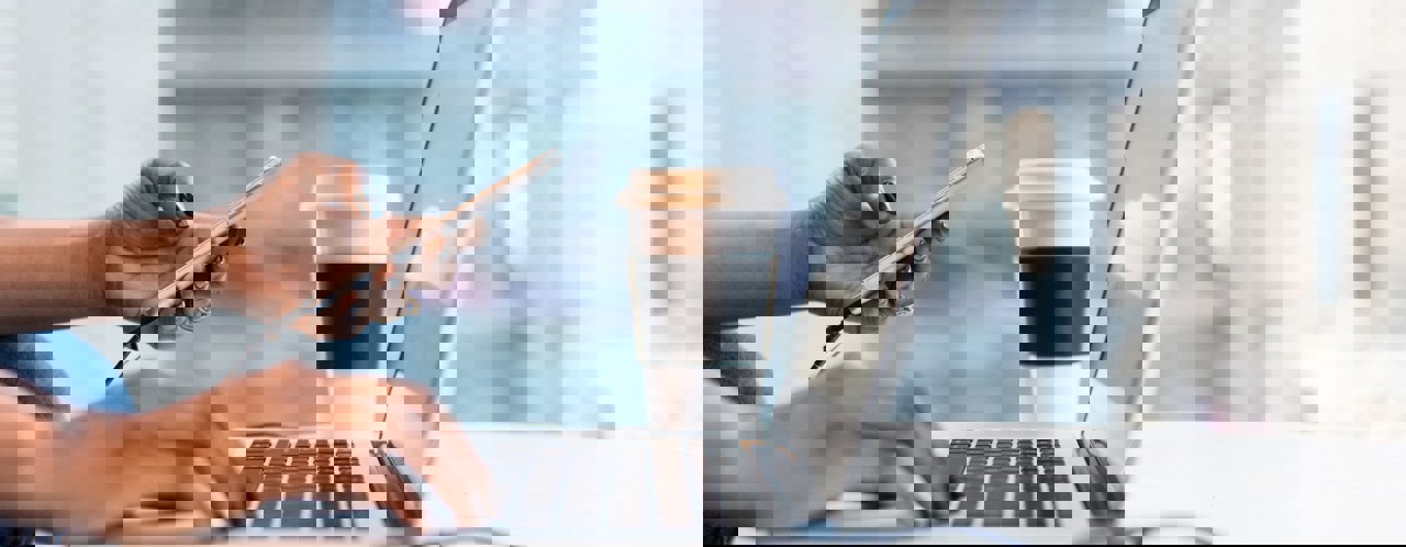 Laptop Telefoon Koffie