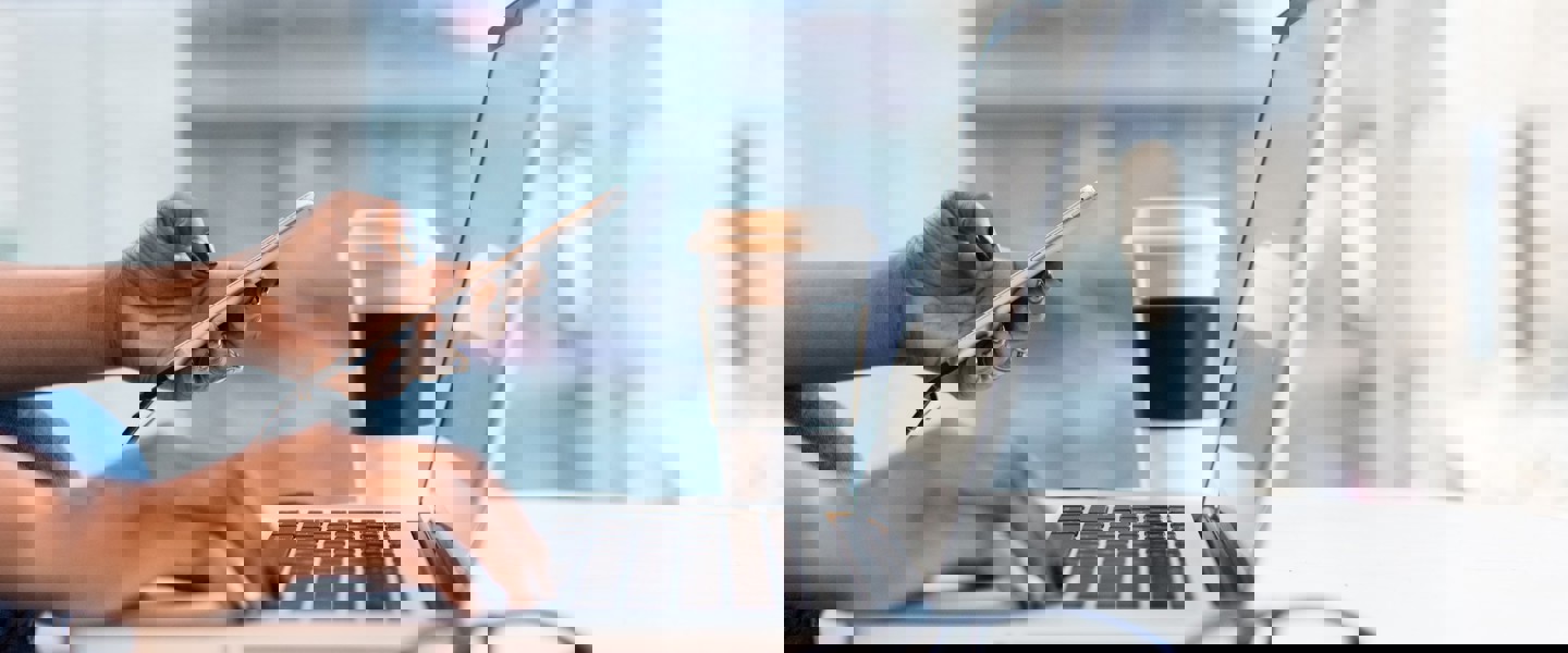 Laptop Telefoon Koffie