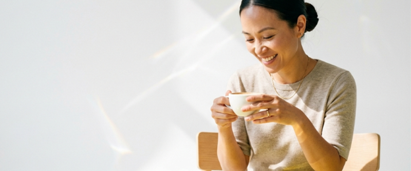Vrouw Met Koffie